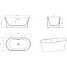 Акриловая ванна BELBAGNO BB201-1500-800