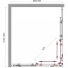 Душевой уголок BELBAGNO SELA-AH-2-120/90-P-Cr